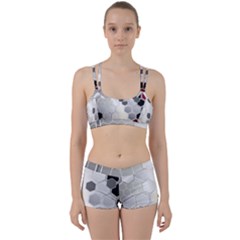 Honeycomb Pattern Women s Sports Set