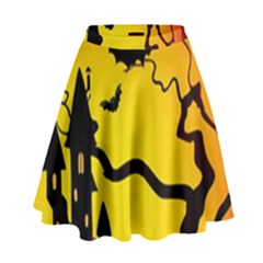 Halloween Night Terrors High Waist Skirt by BangZart