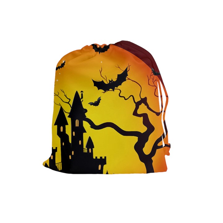 Halloween Night Terrors Drawstring Pouches (Large) 