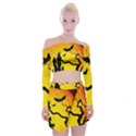 Halloween Night Terrors Off Shoulder Top with Skirt Set View1