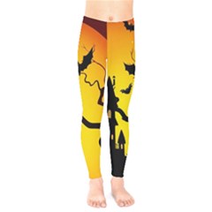 Halloween Night Terrors Kids  Legging by BangZart