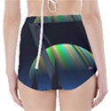 Planets In Space Stars High-Waisted Bikini Bottoms View2