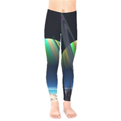 Planets In Space Stars Kids  Legging