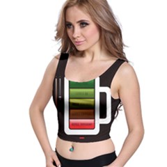 Black Energy Battery Life Crop Top by BangZart