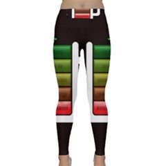 Black Energy Battery Life Classic Yoga Leggings by BangZart