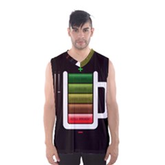 Black Energy Battery Life Men s Basketball Tank Top by BangZart