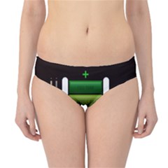 Black Energy Battery Life Hipster Bikini Bottoms by BangZart