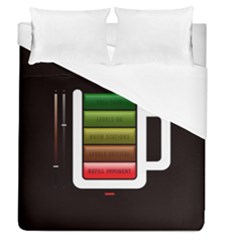 Black Energy Battery Life Duvet Cover (queen Size) by BangZart