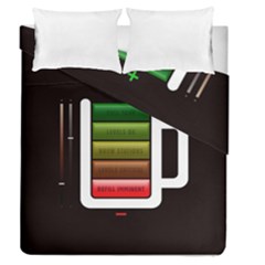 Black Energy Battery Life Duvet Cover Double Side (queen Size) by BangZart