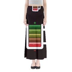 Black Energy Battery Life Full Length Maxi Skirt by BangZart