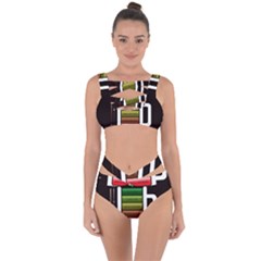 Black Energy Battery Life Bandaged Up Bikini Set  by BangZart