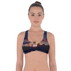 Art Sunset Anime Afternoon Got No Strings Sports Bra