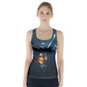 Owl And Fire Ball Racer Back Sports Top View1