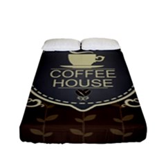 Coffee House Fitted Sheet (full/ Double Size) by BangZart