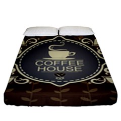 Coffee House Fitted Sheet (king Size) by BangZart