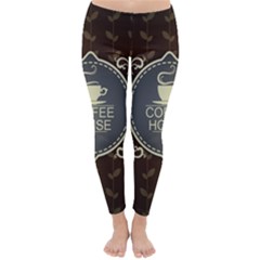 Coffee House Classic Winter Leggings by BangZart