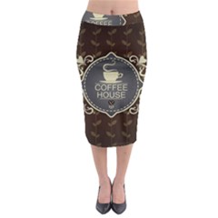 Coffee House Midi Pencil Skirt by BangZart