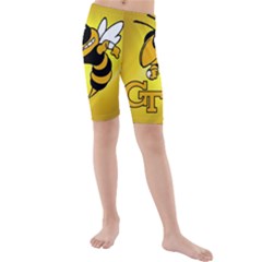 Georgia Institute Of Technology Ga Tech Kids  Mid Length Swim Shorts by BangZart