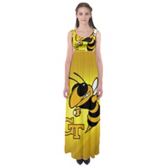 Georgia Institute Of Technology Ga Tech Empire Waist Maxi Dress by BangZart