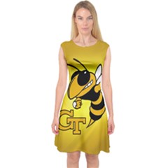 Georgia Institute Of Technology Ga Tech Capsleeve Midi Dress by BangZart