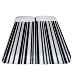 Barcode Pattern Fitted Sheet (king Size)