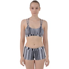 Barcode Pattern Women s Sports Set