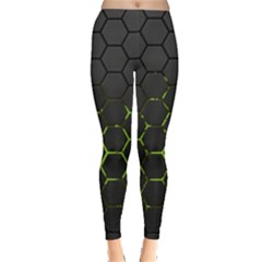 Green Android Honeycomb Gree Leggings  by BangZart