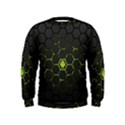 Green Android Honeycomb Gree Kids  Sweatshirt View1