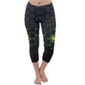 Green Android Honeycomb Gree Capri Winter Leggings  View1