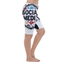 Social Media Computer Internet Typography Text Poster Cropped Leggings  View3