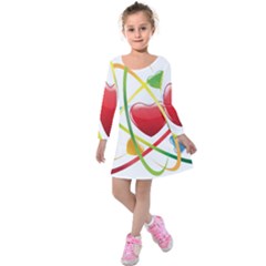 Love Kids  Long Sleeve Velvet Dress by BangZart