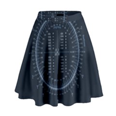 Minimalistic Knowledge Mathematics Trigonometry High Waist Skirt by BangZart