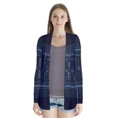 Minimalistic Knowledge Mathematics Trigonometry Drape Collar Cardigan