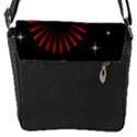 Fireworks With Star Vector Flap Messenger Bag (S) View1