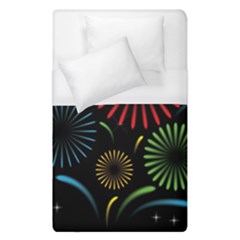 Fireworks With Star Vector Duvet Cover (single Size) by BangZart