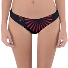 Fireworks With Star Vector Reversible Hipster Bikini Bottoms