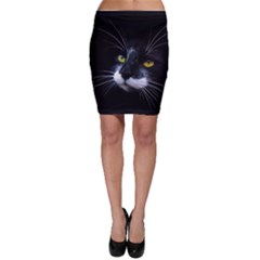 Face Black Cat Bodycon Skirt by BangZart