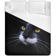 Face Black Cat Duvet Cover (california King Size) by BangZart