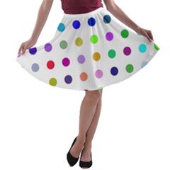 Circle Pattern A-line Skater Skirt by BangZart