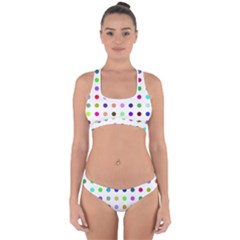 Circle Pattern Cross Back Hipster Bikini Set