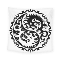 Ying Yang Tattoo Square Tapestry (small) by BangZart