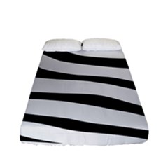 White Tiger Skin Fitted Sheet (full/ Double Size)