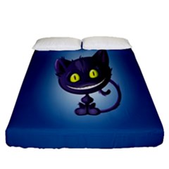 Funny Cute Cat Fitted Sheet (queen Size)