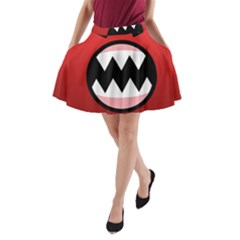 Funny Angry A-line Pocket Skirt by BangZart