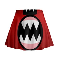 Funny Angry Mini Flare Skirt by BangZart