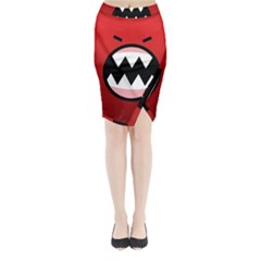 Funny Angry Midi Wrap Pencil Skirt by BangZart