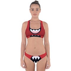 Funny Angry Cross Back Hipster Bikini Set