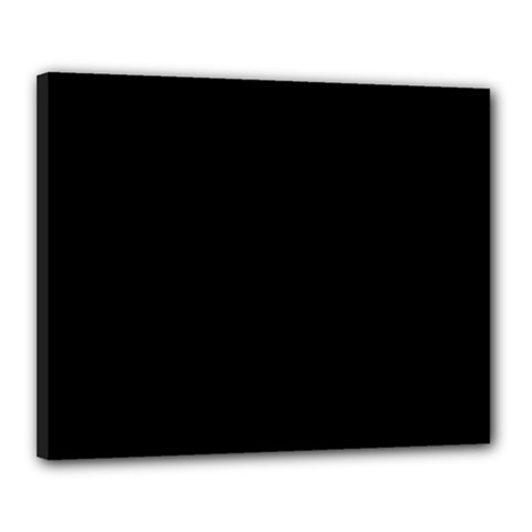 Black Canvas 20  X 16  by BangZart