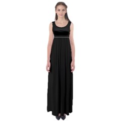 Black Empire Waist Maxi Dress by BangZart