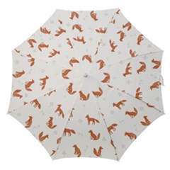 Fox Animal Wild Pattern Straight Umbrellas by BangZart